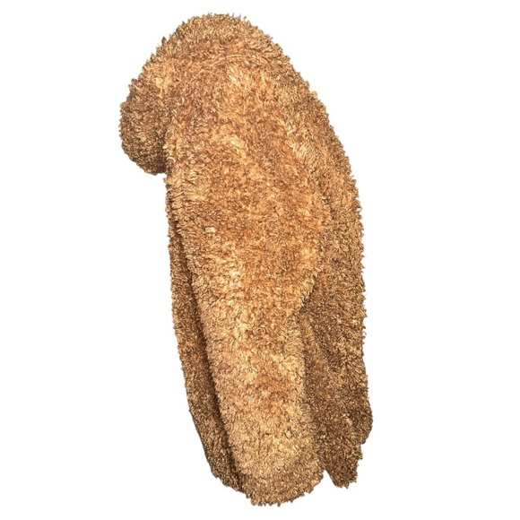 Urban Outfitters women's Teddy Camel Open Front Coat size S/M - P/M - Picture 5 of 8